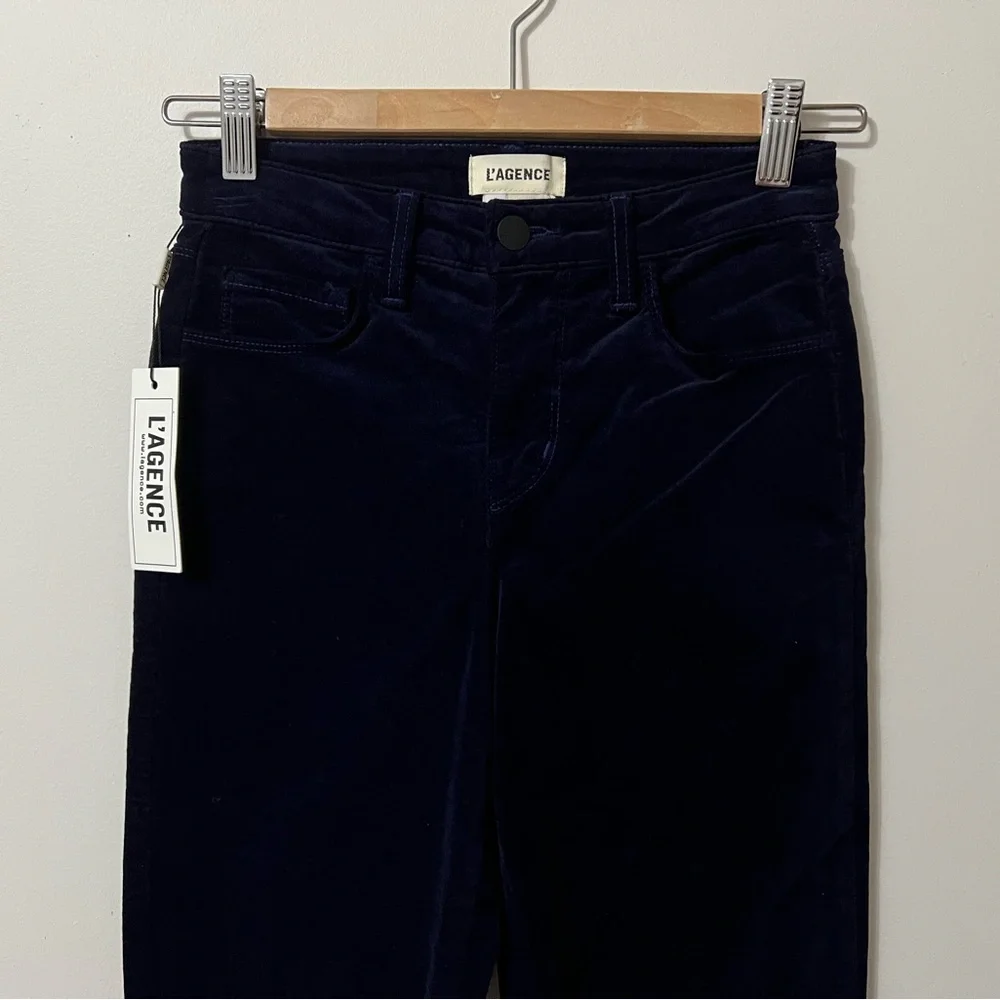 l’agence Marty High Rise Velvet Flare Jeans - Picture 6 of 7